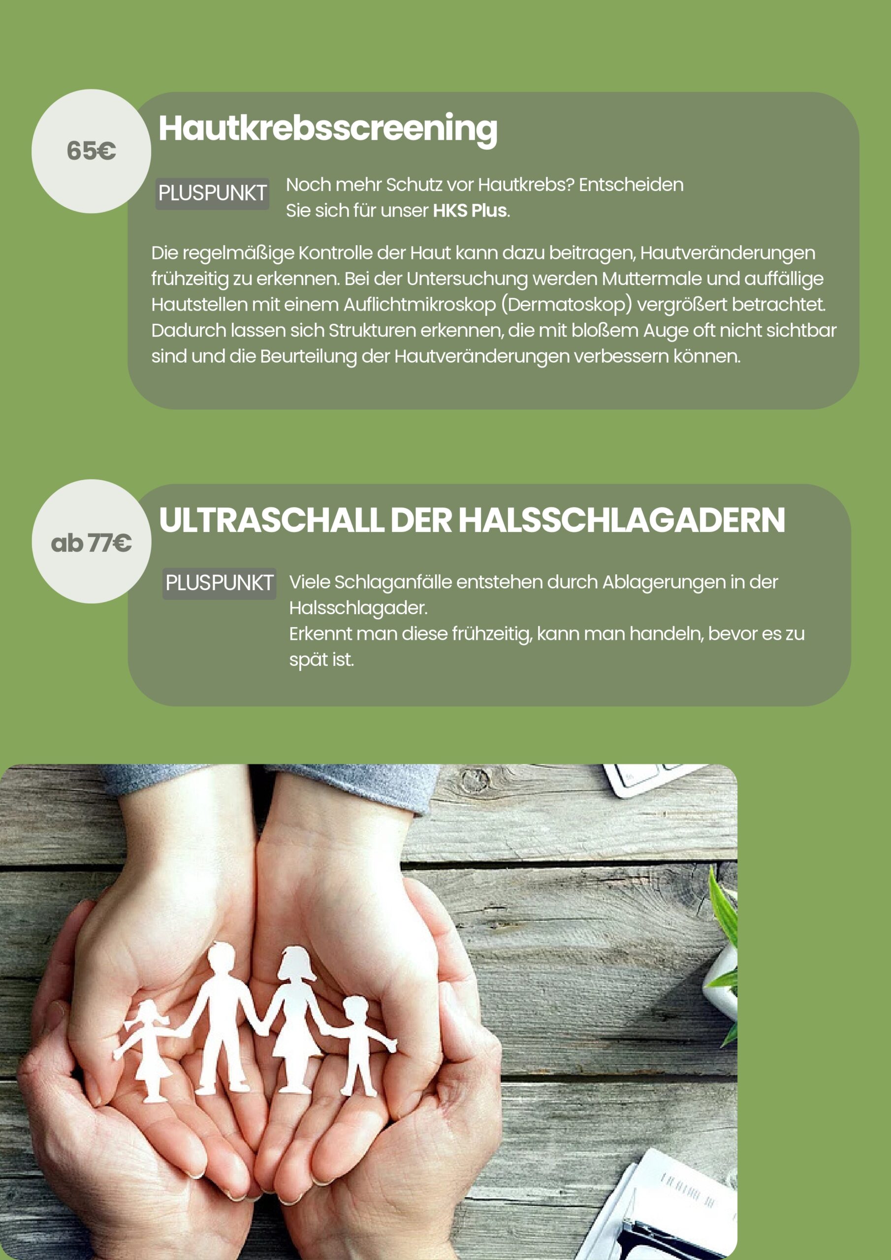 Hautkrebsscreening und Ultraschall