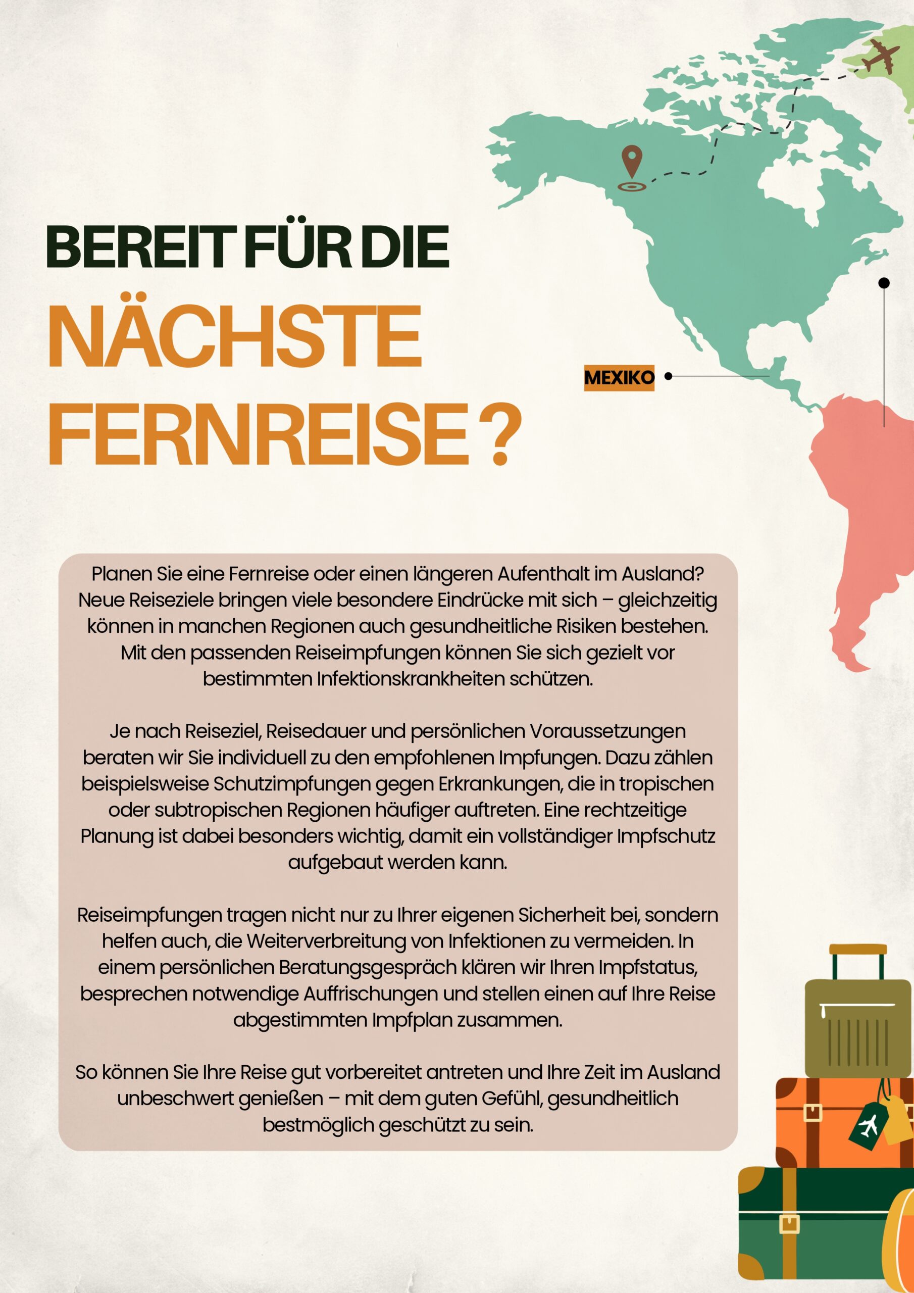 Bereit für die nächste Fernreise