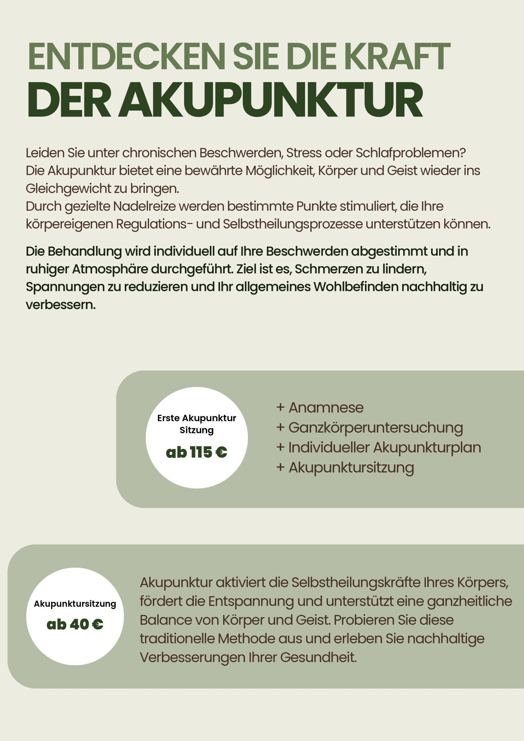 Entdecken Sie die Kraft der Akupunktur