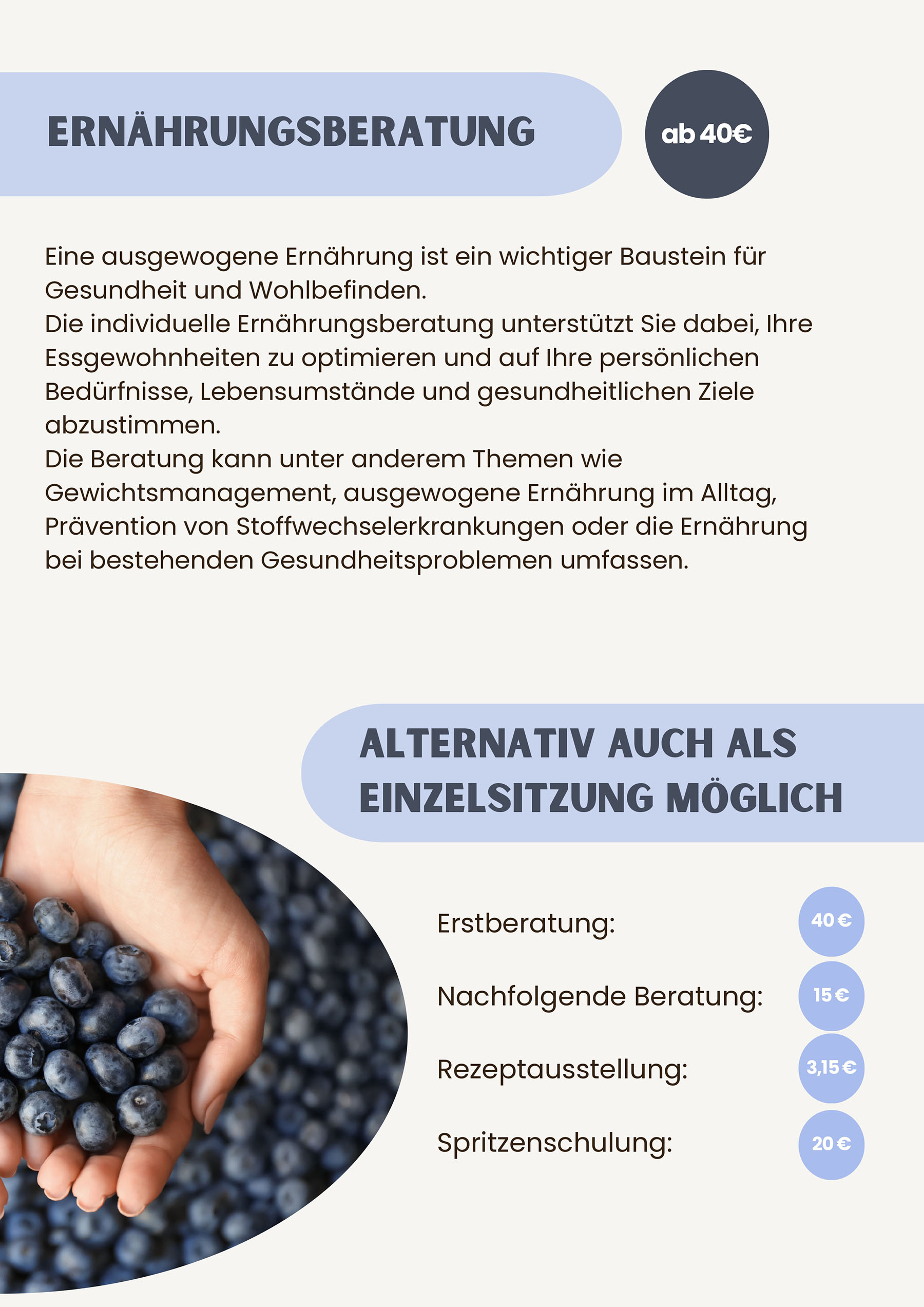 Ernährungsberatung